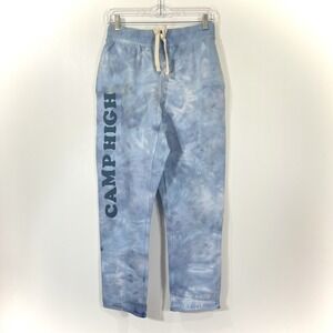 Camp High Collective Sweatpants Size XS Wavy Counselor Lounge Pant Blue Tie Dye
